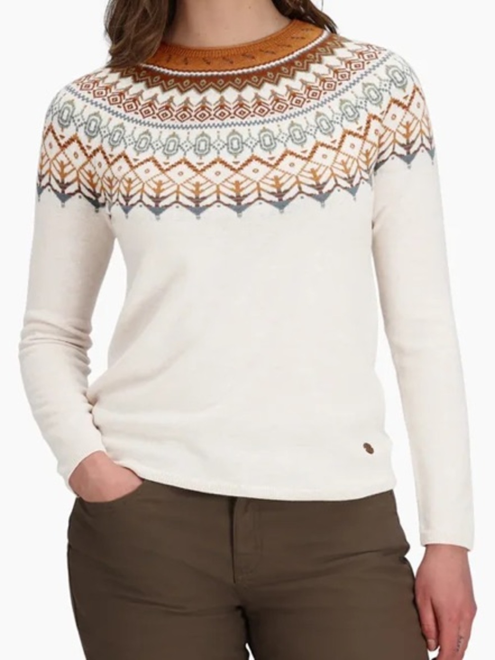 Royal Robbins Westlands Fairisle Crew Sweater Size Small